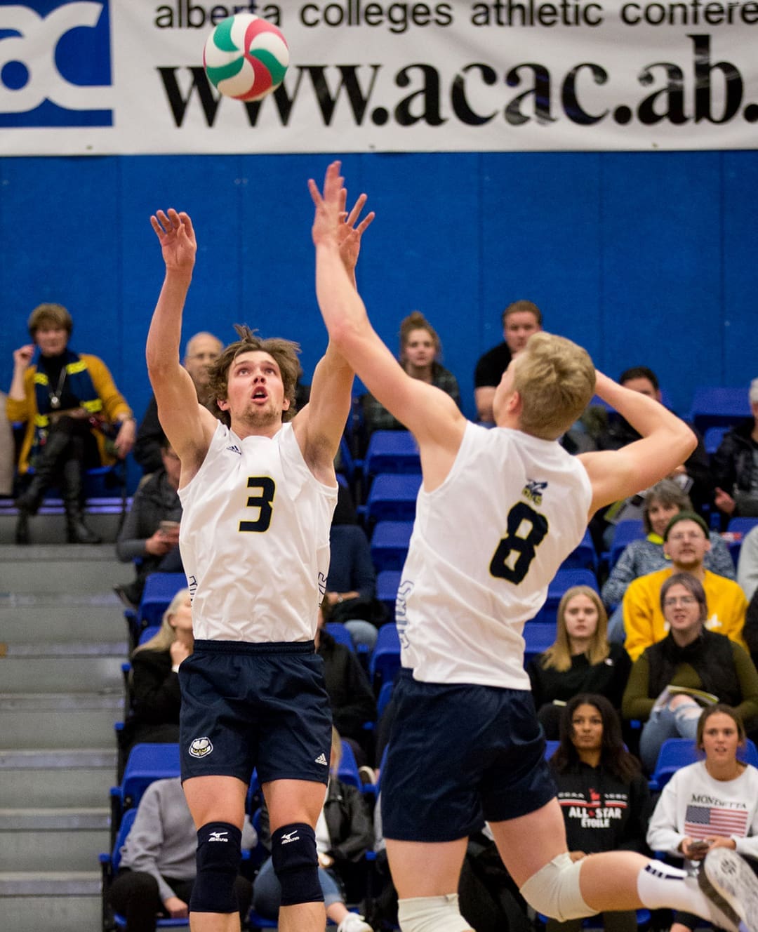 Man playing volleyball