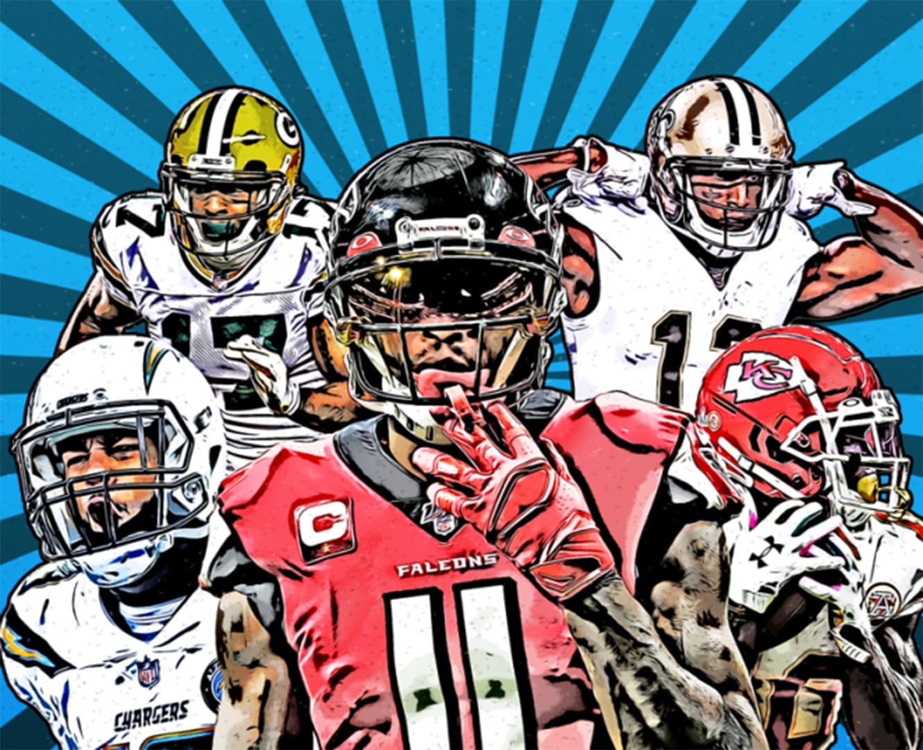 NFL graphic Tampa bay player Atlanta Falcons