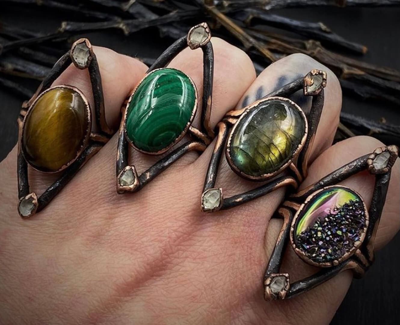 YEG Artist Makes Unique Copper Jewellery With Recycled Materials