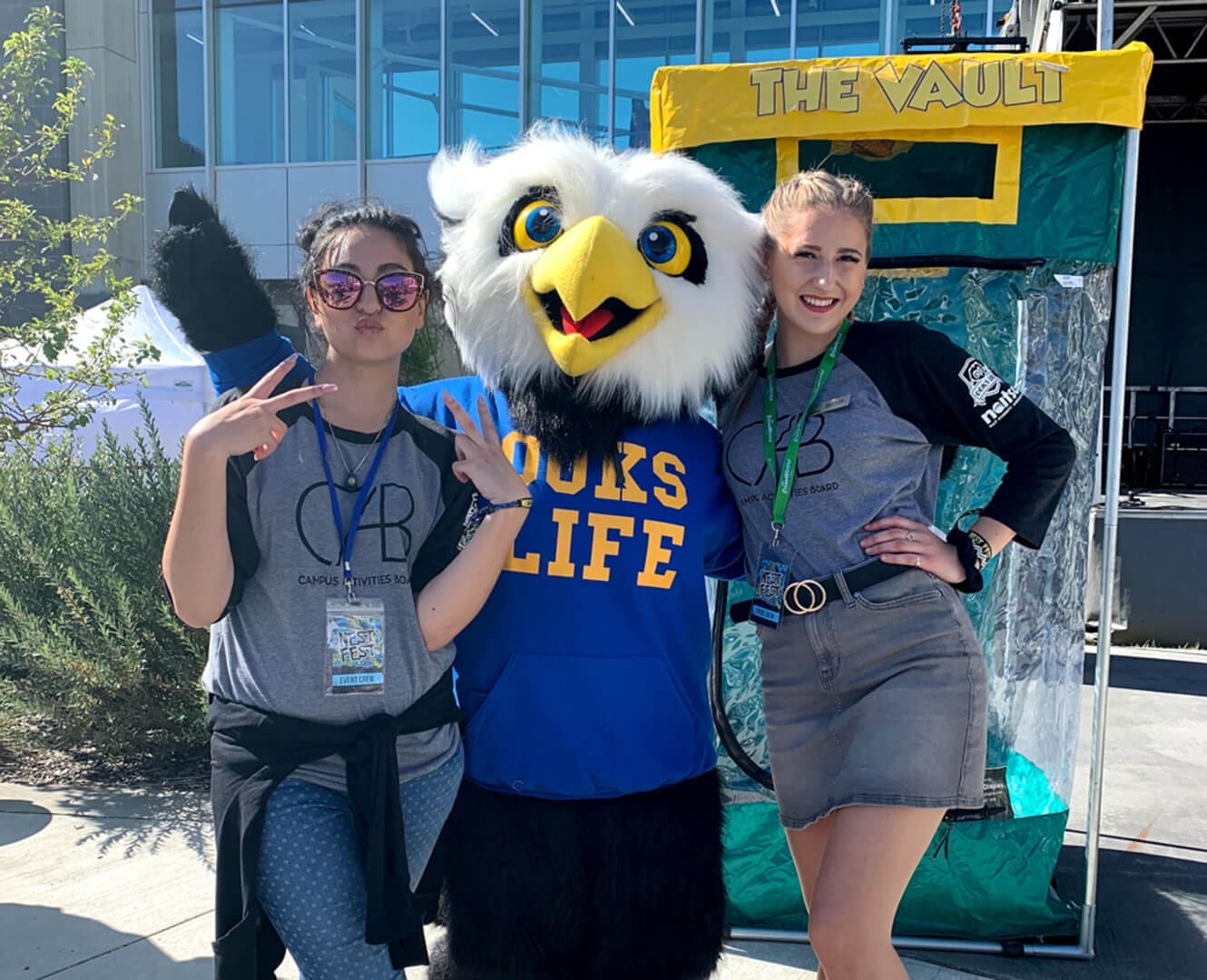 Campus Activity board members pose with the NAIT Ook
