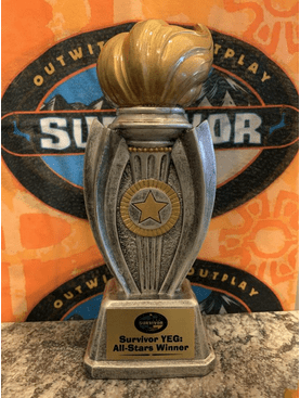 survivor yeg all-stars trophy trophy for the winner of survivor yeg: all-stars
